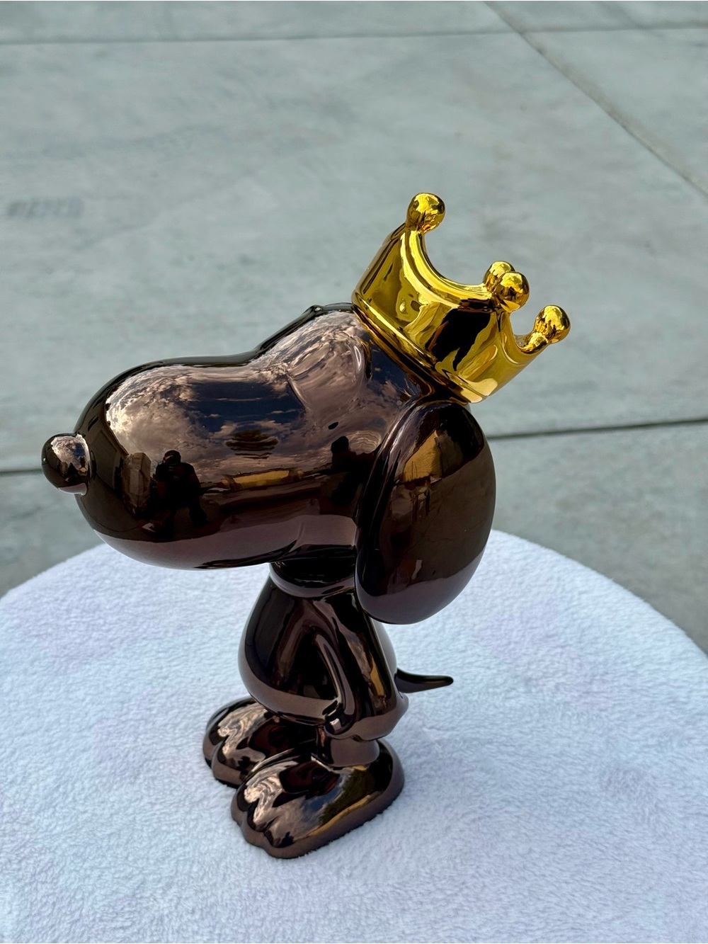 Snoopy chrome figure - 32cm 12.6” green